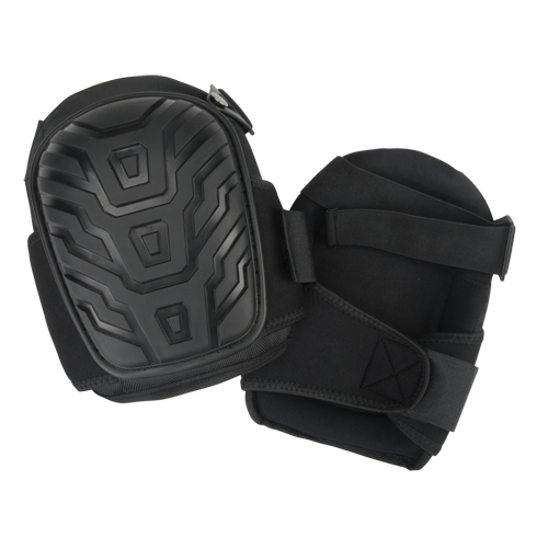 PVC Cap Knee Pads, Buckle/Hook and Loop Style, Plastic Caps, Foam Pads Equipment World