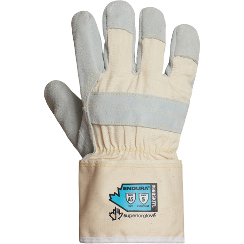 Endura&reg; Cut-Resistant Gloves, Small, Split Leather Palm Equipment World