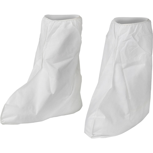 KleenGuard A40 Disposable Boot Covers, One Size, Microporous, White Equipment World