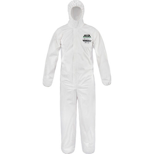 MicroMax&reg; NS Coveralls, Small, White, Microporous Equipment World