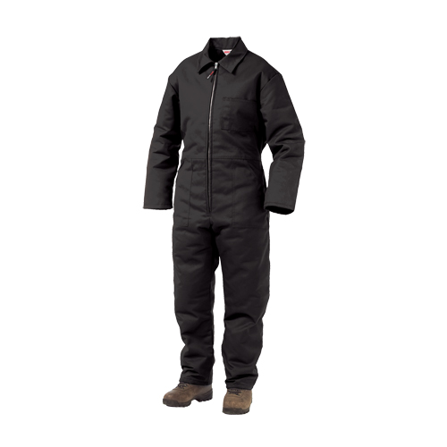 Lined Twill Coveralls, Men's, Black, Size Large Equipment World