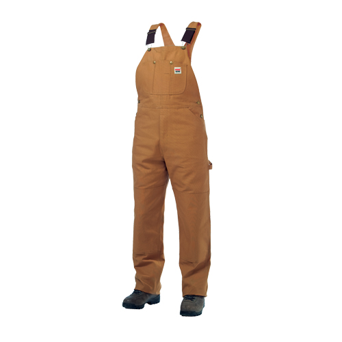Unlined Duck Overalls, Men's, Large, Brown Equipment World