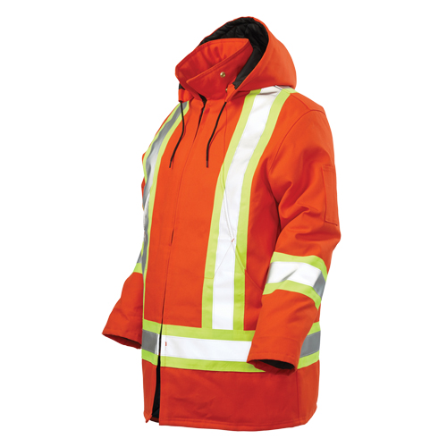Safety Parka, High Visibility Orange, Large Equipment World