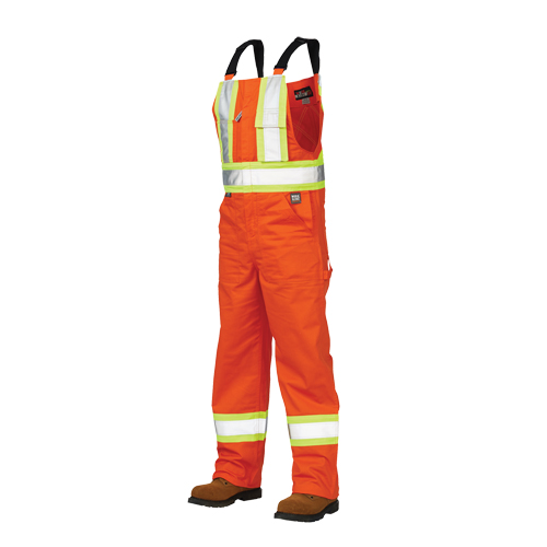 Unlined Safety Overalls, Poly-Cotton, Large, High Visibility Orange Equipment World