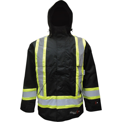 Insulated Jacket, Polyester/Polyurethane, Black, Small Equipment World