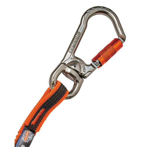 Squids&reg; 3109F(x) Double-Locking Tool Lanyard with Swivel, Bungee, Carabiner/Loop Equipment World