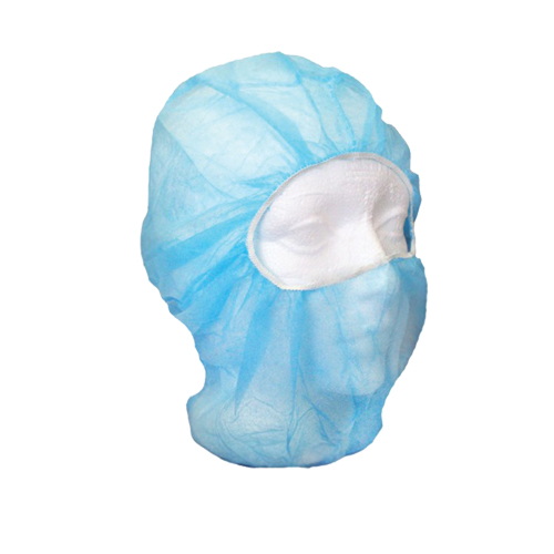 Disposable Balaclava Hood, Polypropylene, Blue Equipment World
