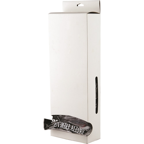 Lunettes de s&eacute;curit&eacute; s&eacute;rie 1400 Veratti Tuff Spec avec boîte distributrice blanche, Lentille Transparent, ANSI Z87+/R&eacute;pond ou surpasse la norme CSA Z94.3 Equipment World