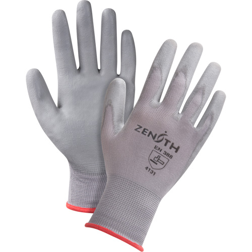DMF-Free Coated Gloves, 8/Medium, Polyurethane Coating, 15 Gauge, Nylon Shell Equipment World
