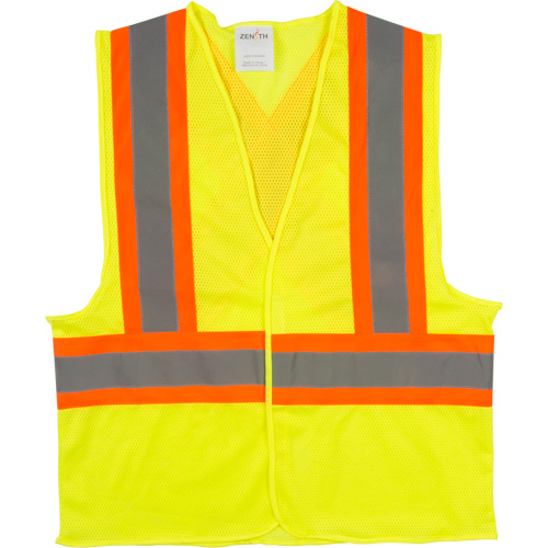 Veste de s&eacute;curit&eacute; pour la circulation, Jaune lime haute visibilit&eacute;, Moyen, Polyester Equipment World