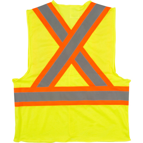 Veste de s&eacute;curit&eacute; pour la circulation, Jaune lime haute visibilit&eacute;, Moyen, Polyester Equipment World