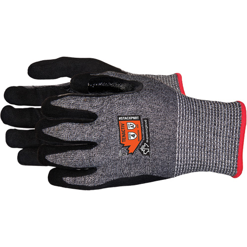 Composite-Knit Cut-Resistant Gloves, Size 6/X-Small, 13 Gauge, Foam Nitrile Coated, Stainless Steel/HPPE/TenActiv Shell, ASTM ANSI Level A7 Equipment World