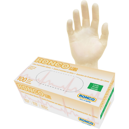 Disposable Gloves, Large, Latex, 4-mil, Powder-Free, Natural, Class 2 Equipment World