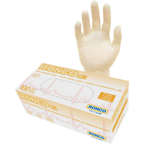 Disposable Gloves, X-Large, Latex, 4-mil, Powder-Free, Natural, Class 2 Equipment World
