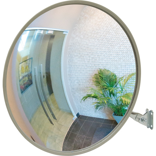Convex Mirror with Telescopic Arm, Indoor/Outdoor, 12" Diameter Equipment World