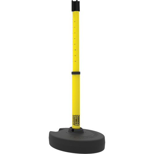 PLUS Barrier Post Set Receiver, 42" High, Yellow Equipment World