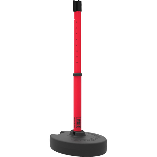 PLUS Barrier Post Set Receiver, 42" High, Red Equipment World