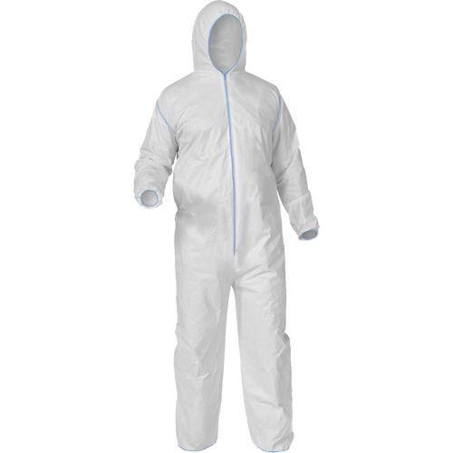Protective Coveralls, Medium, White, Microporous Equipment World