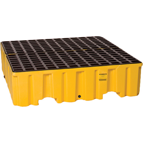 Spill Containment Pallet, 132 US gal. Spill Capacity, 51" x 52.5" x 13.75" Equipment World