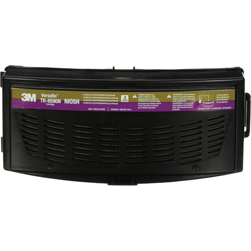 Cartouche multigaz/haute efficacit&eacute; Versaflo, Ammoniac/dioxyde de chlore/Gaz de chlore/Chlorure d'hydrog&egrave;ne/Florure d'hydrog&egrave;ne/Mercure/M&eacute;thylamine/Vapeur organique/Particules/SO2 Dioxyde de soufre, Paquet de 1 Equipment World