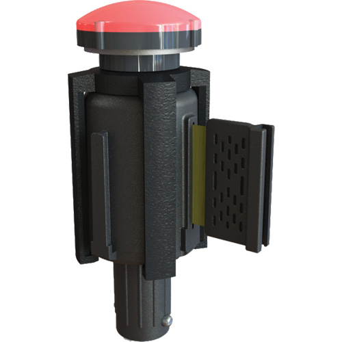 PLUS Barrier System Strobe Light Bracket & Red Strobe Light, Black Equipment World