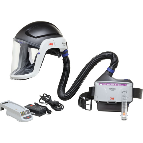 Versaflo Heavy Industry PAPR Kit, Headcover & Faceshield, Lithium-Ion Battery Equipment World