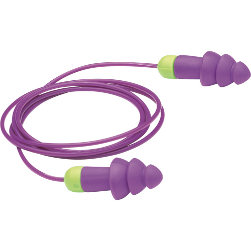 Rockets&reg; Reusable Earplugs, Corded, Bulk - Polybag, 27 dB NRR, One-Size Equipment World