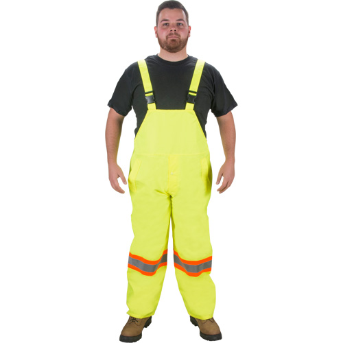 RZ1000 Rain Bib Pants, Polyester, Medium, High Visibility Lime-Yellow Equipment World