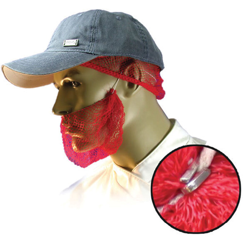 Disposable Beard Nets, Polypropylene, Red Equipment World
