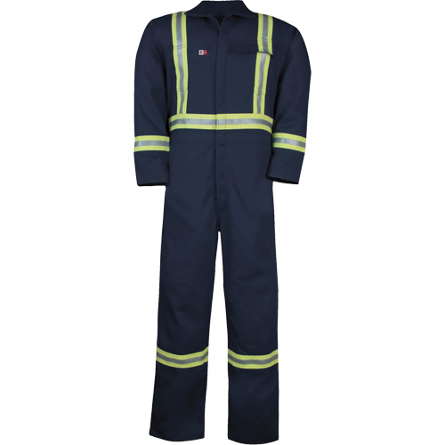 Westex UltraSoft&reg; Unlined Coveralls, Size Large (Tall), Navy Blue, 12.4 cal/cm2 Equipment World