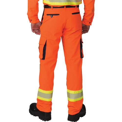 Ripstop High-Visibility Cargo Pants, Polyester, 28, High Visibility Orange Equipment World