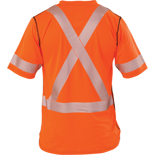 Polartec&reg; Power Grid&reg; High Visibility Short Sleeved T-Shirt, Polyester, Medium (Tall), Orange Equipment World