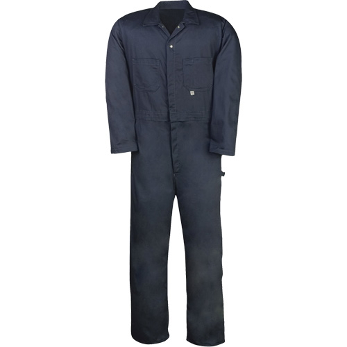 Twill Unlined Coveralls, Men's, Navy Blue, Size 36 Equipment World