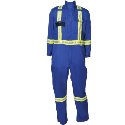 Firewall FR&reg; Striped Coveralls, Size Medium (Tall), Royal Blue Equipment World