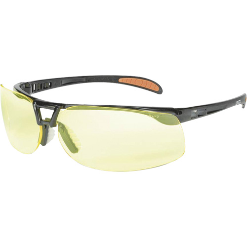 Prot&eacute;g&eacute; Safety Glasses with HydroShield Lenses, Amber Lens, Anti-Fog/Anti-Scratch, ANSI Z87+ Equipment World