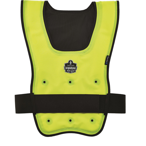 Chill-Its&reg; 6687 Economy Dry Evaporative Cooling Vest, Small/Medium, High Visibility Lime-Yellow Equipment World