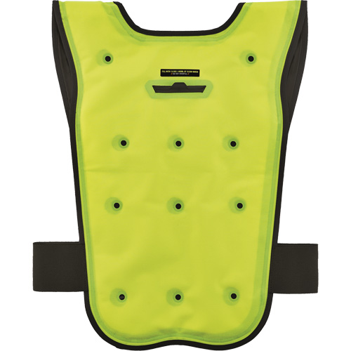 Chill-Its&reg; 6687 Economy Dry Evaporative Cooling Vest, Small/Medium, High Visibility Lime-Yellow Equipment World