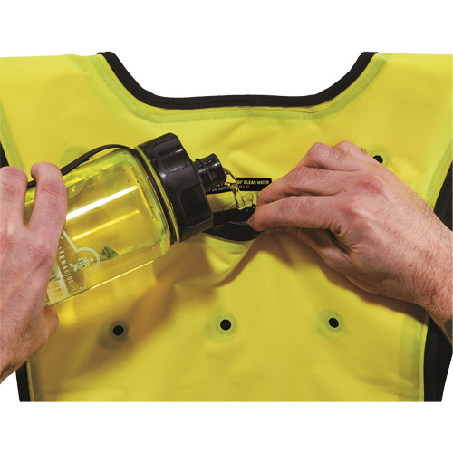 Chill-Its&reg; 6687 Economy Dry Evaporative Cooling Vest, Small/Medium, High Visibility Lime-Yellow Equipment World