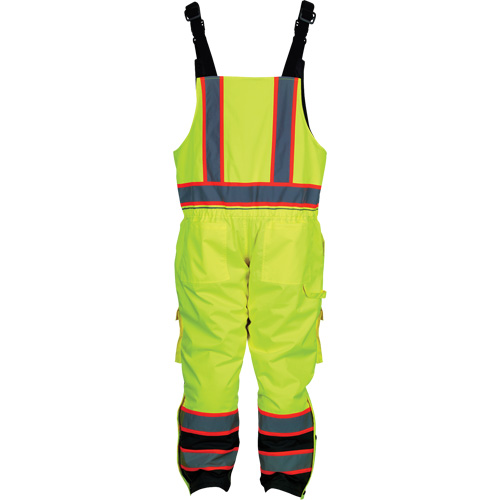 Insulated Overalls, Polyester/Polyurethane, Small, High Visibility Lime-Yellow Equipment World
