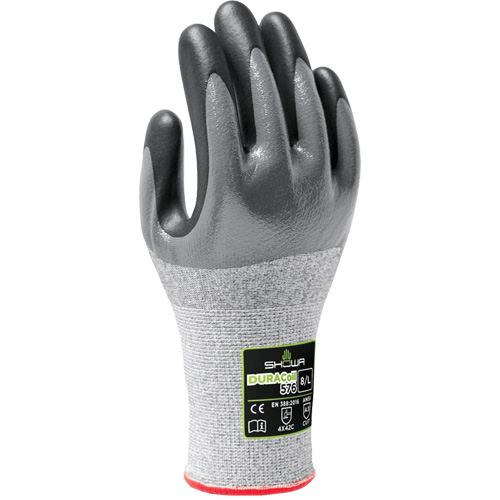 576 Cut Resistant Gloves, Size 6/Small, 13 Gauge, Foam Nitrile Coated, HPPE Shell, ANSI/ISEA 105 Level 3/EN 388 Level C Equipment World