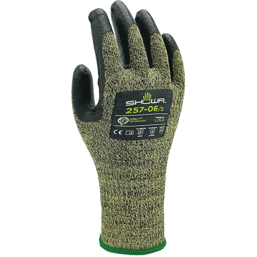 Gants r&eacute;sistants aux coupures 257, Taille T-Grand/9, Calibre 13, Rev&ecirc;tement Mousse de nitrile, Enveloppe en Acier inoxydable, ANSI/ISEA 105 niveau 7/EN 388 niveau F Equipment World