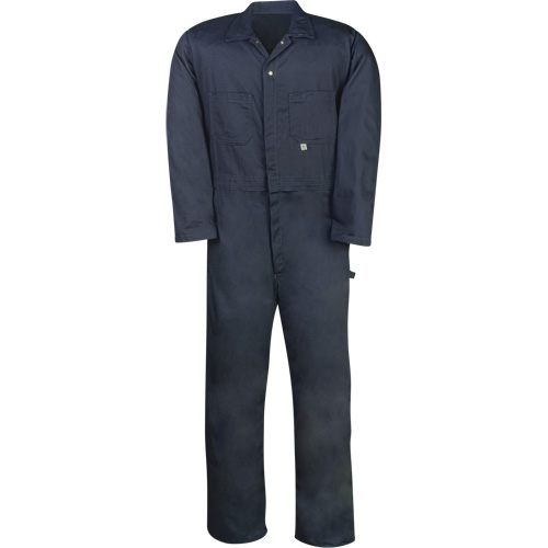 Industrial Work Coveralls, Men's, Navy Blue, Size 36 Equipment World