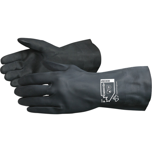 Chemstop Lined Chemical-Resistant Gloves, Size 7, 12" L, Neoprene, Flock-Lined Inner Lining, 30-mil Equipment World