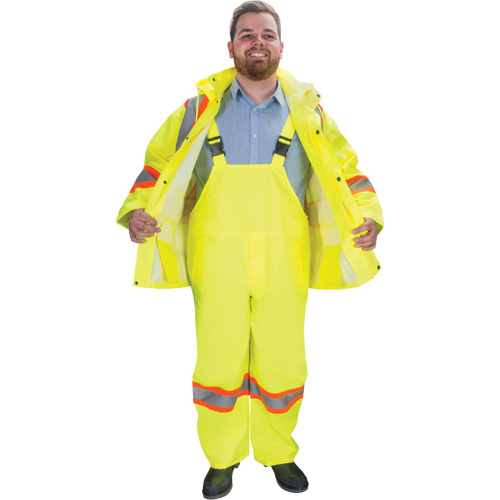 RZ1000 Rain Suit, Polyester, Medium, High Visibility Lime-Yellow Equipment World