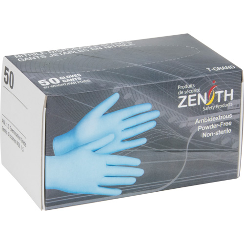 Vending Pack Disposable Gloves, Medium, Nitrile, 4.5-mil, Powder-Free, Blue Equipment World