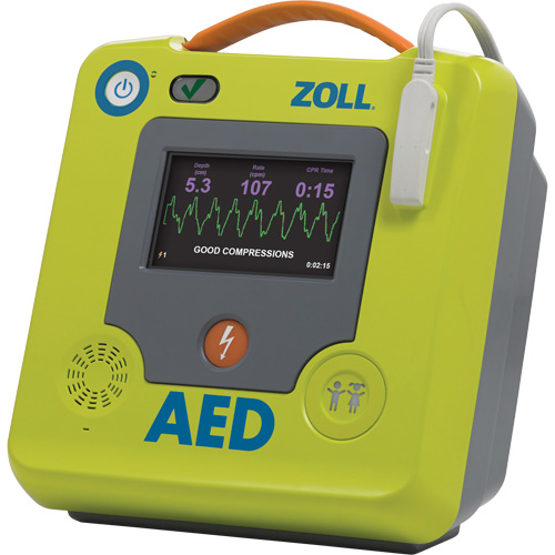 Professional Rescuers AED 3 BLS Defibrillator, Semi-Automatic, French, Class 4 Equipment World