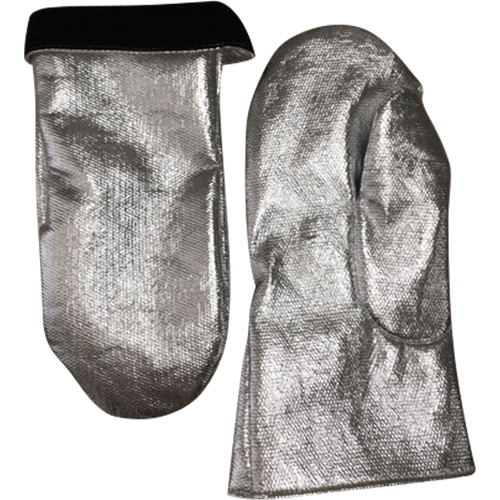 Heat Resistant Welding Mitt, Aluminized Carbon/Leather, One Size, Protects Up To 800° F (426.66° C) Equipment World