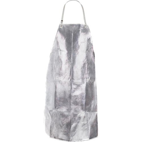 Heat Resistant Apron with Strap, 24" W x 36" L, Aluminized Kevlar&reg; Equipment World