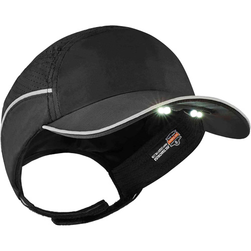 Skullerz&reg; 8965 Lightweight Bump Cap Hat with LED Lighting, Black Equipment World