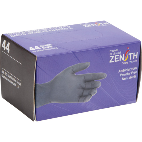 Vending Pack Disposable Gloves, 2X-Large, Nitrile, 5-mil, Powder-Free, Black Equipment World